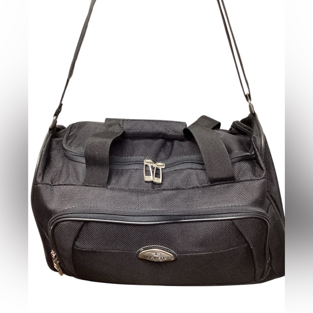 Dockers Nylon Duffle Bag Mid Size Black - Picture 3 of 12